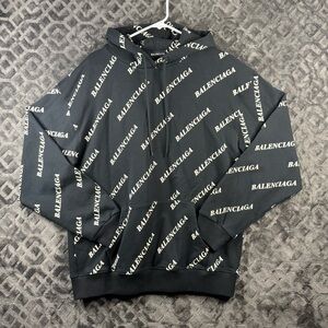Balenciaga Black and White Logo Sweater/hoodie